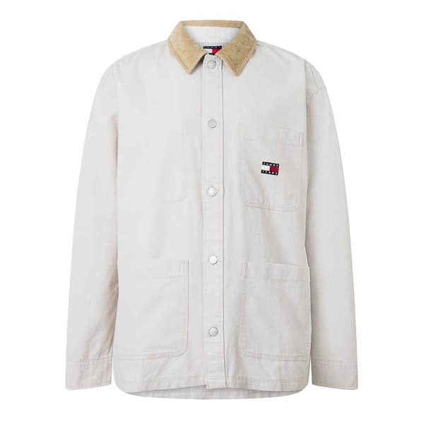 Tommy Jeans Herr Overshirt L Beige Beige L