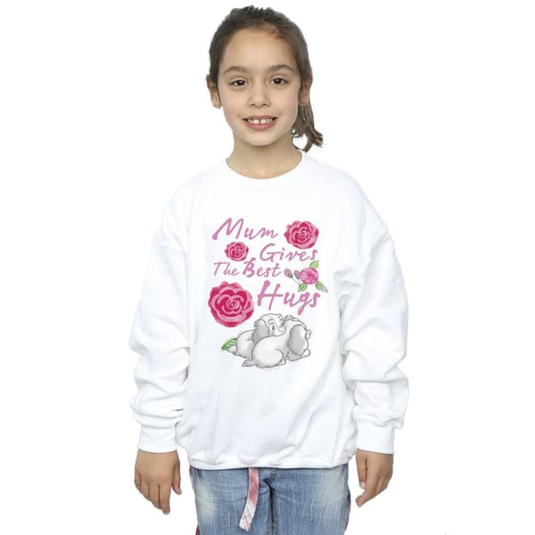 Disney Flickor Lady Och Lufsen Mamma Kramar Sweatshirt 3-4 År Vit White 3-4 Years