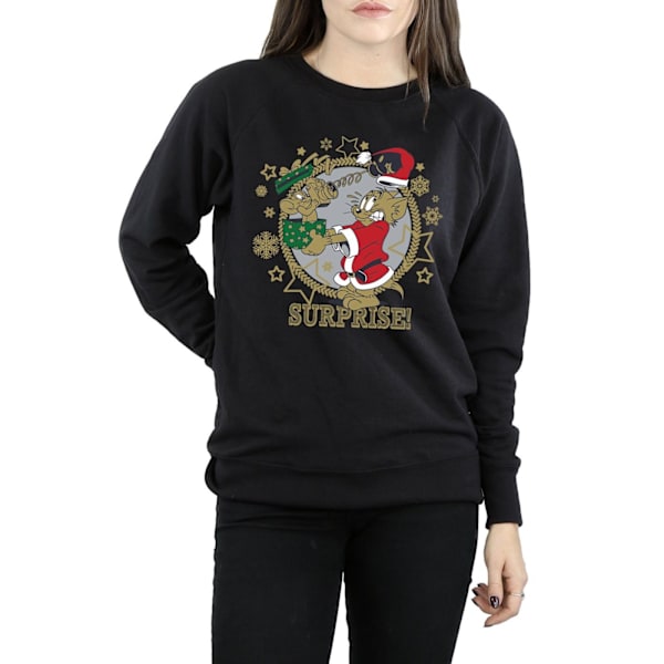 Tom And Jerry Dam/Damer Jul Överraskning Sweatshirt M Svart Black M