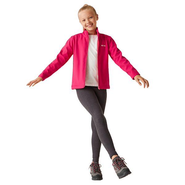 Regatta Cera Softshelljacka för Barn/Ungdom 7-8 År Rosa Po Pink Potion 7-8 Years