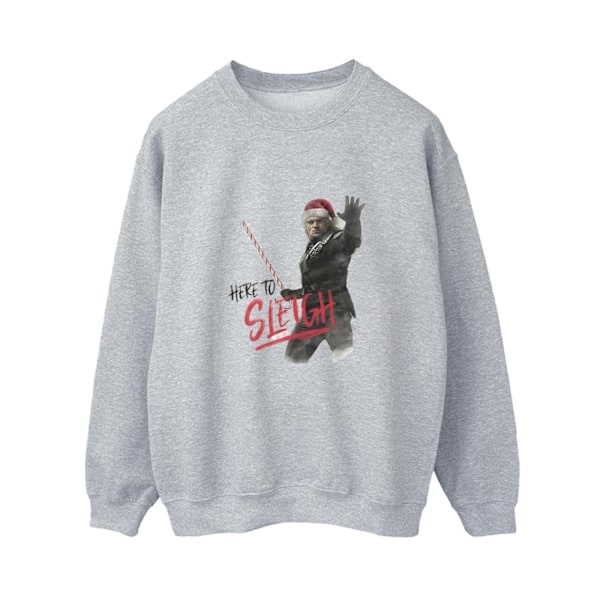 Netflix Dam/Damer The Witcher Here To Sleigh Sweatshirt 3XL Sports Grey 3XL