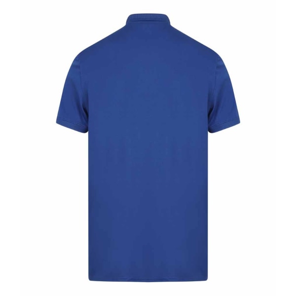 Finden & Hales Adults Unisex Contrast Panel Pique Polo Shirt L Royal Blue/Navy L