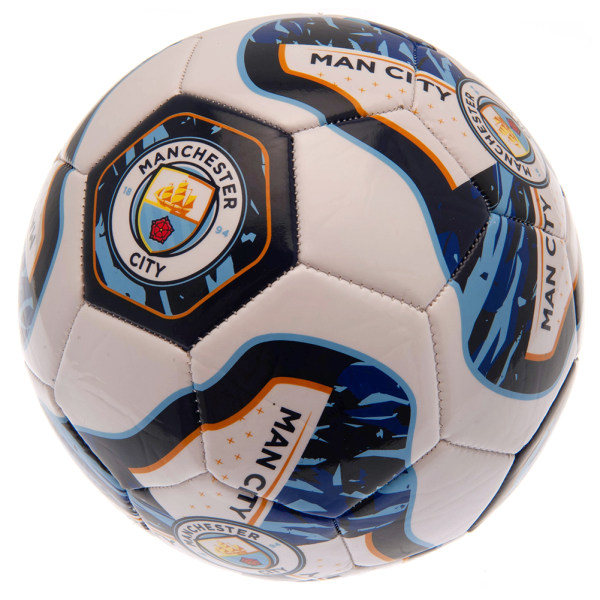 Manchester City FC Tracer Football 5 Himmelsblå/Marinblå/Vit Sky Blue/Navy/White 5
