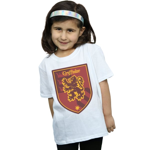 Harry Potter T-shirt med Gryffindors emblem för flickor, 5-6 år White 5-6 Years