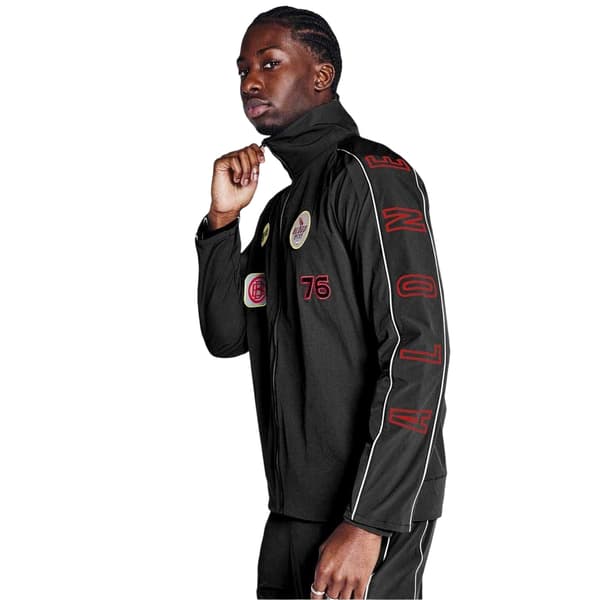 Blood Brother Herr Patch Track Jacket S Svart Black S