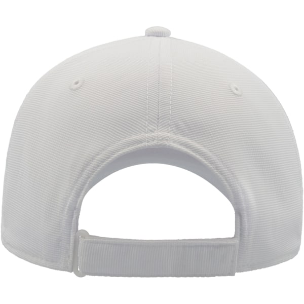 Atlantis Estoril 6 Panel Jacquard Recycled Baseball Cap One Size White One Size