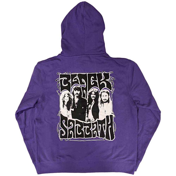 Black Sabbath Unisex Adult Henry Logo Full Zip Hoodie L Lila Purple L