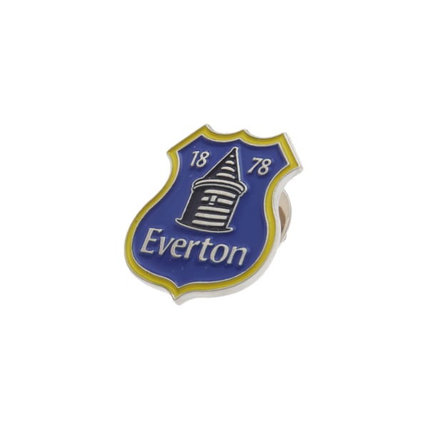 Everton FC Official Metal Football Crest Pin Badge One Size Blu Blue/Yellow One Size