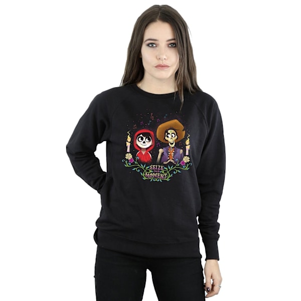 Disney Dam/Kvinnor Coco Miguel Och Hector Sweatshirt XXL Svart Black XXL