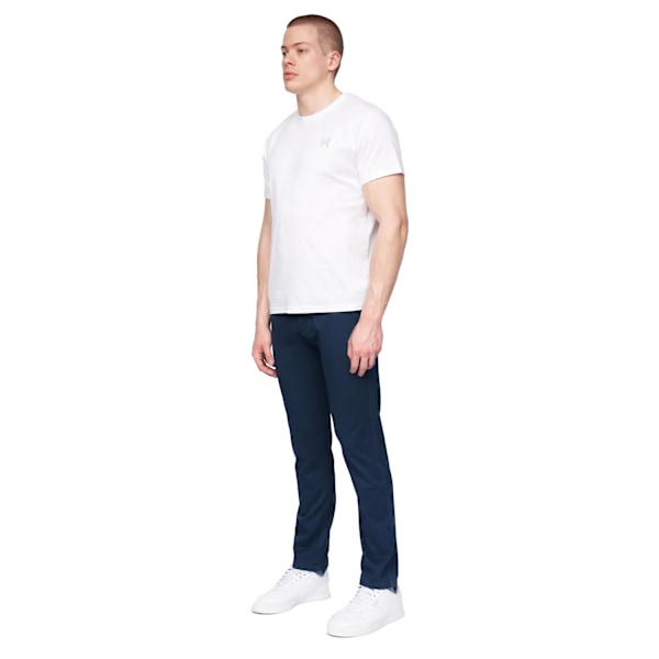 Henleys Herr Visit Chinos 32R Blå Blue 32R