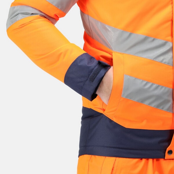 Regatta Unisex Adult Pro Thermogen Hi-Vis Uppvärmd Jacka L Orang Orange/Navy L