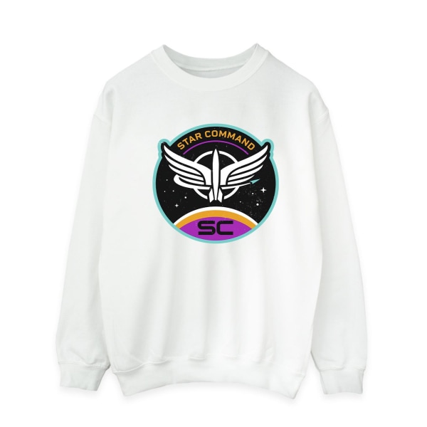 Disney Mens Lightyear Star Command Circle Sweatshirt XL Vit White XL