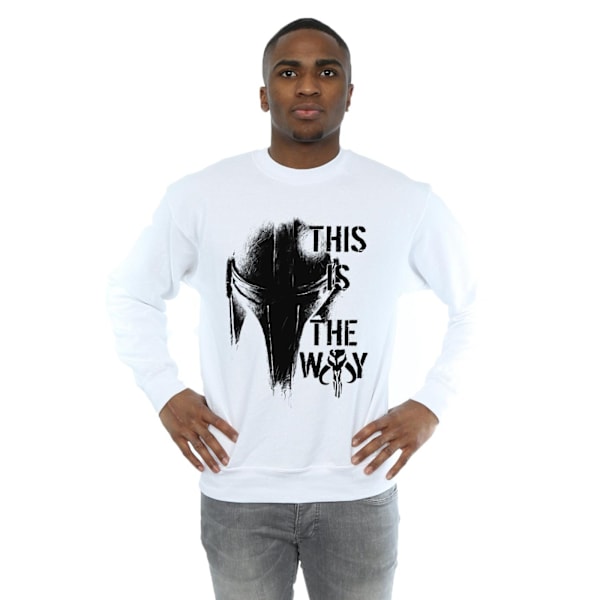 Star Wars The Mandalorian The Way Sweatshirt 4XL Vit White 4XL