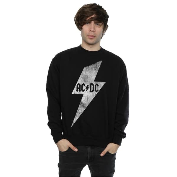 AC/DC Herr Blixt Bult Bomullströja XXL Svart Black XXL