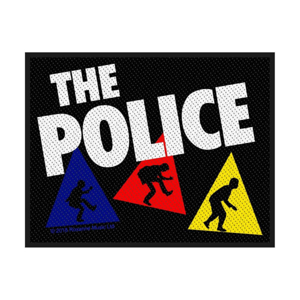 The Police Triangle Patch One Size Svart/Vit Black/White One Size
