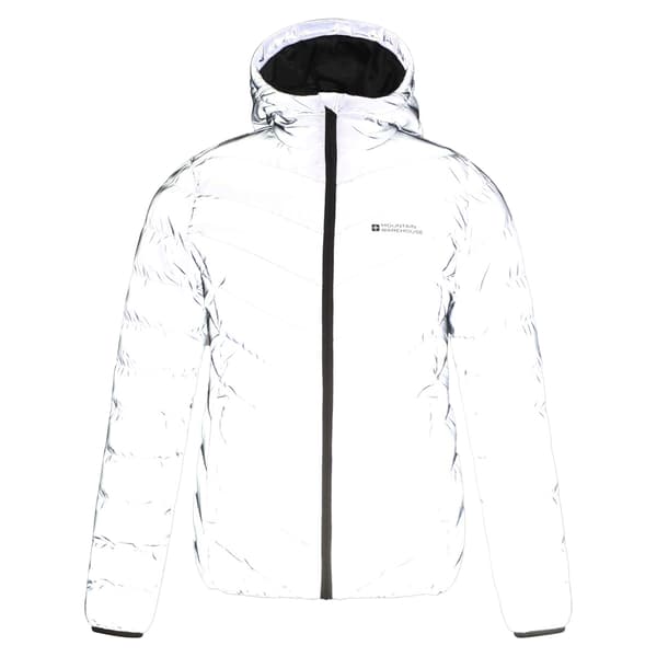 Mountain Warehouse Dam/Dam Seasons Reflekterande Vadderad Jacka Grey 18 UK