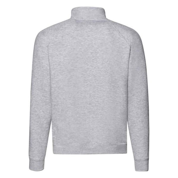 Fruit Of The Loom Premium Zip Neck Heather Sweatshirt XL H Heather Grey XL