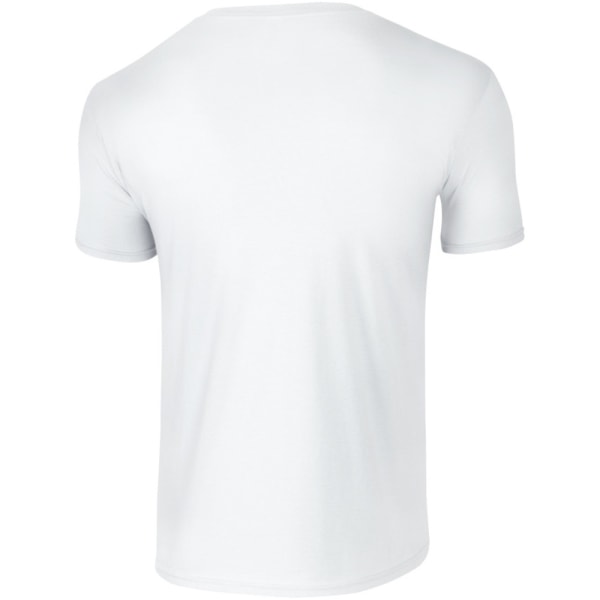 Gildan Herr Kortärmad Soft-Style T-shirt L Vit White L