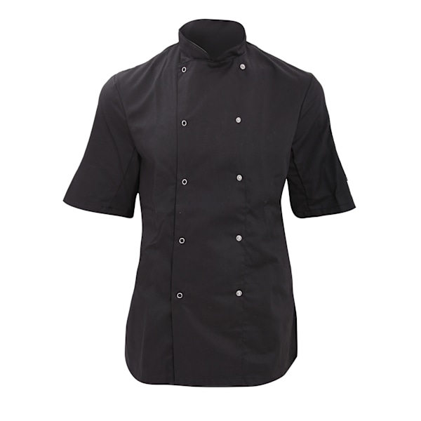 Dennys Dam/Dam Economy Kortsärmad Kockjacka / Kockkläder Black 3XL