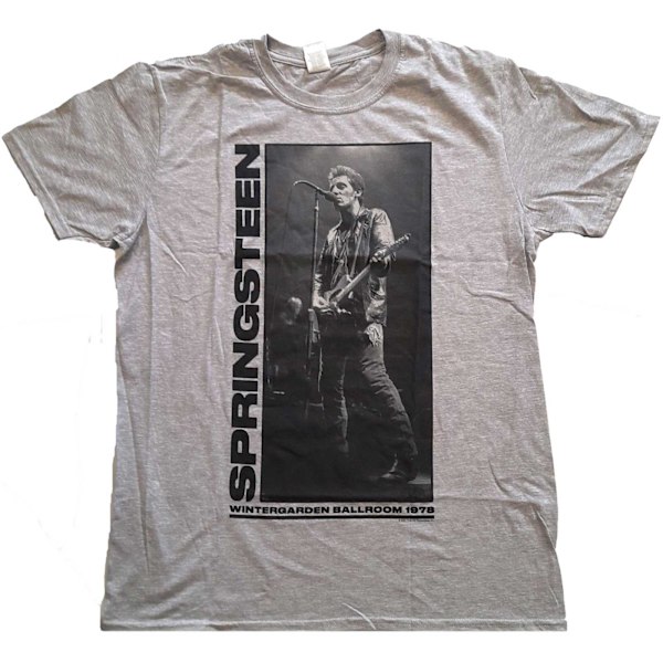 Bruce Springsteen Unisex Vuxen Wintergarden Fotografi T-shirt Grey M