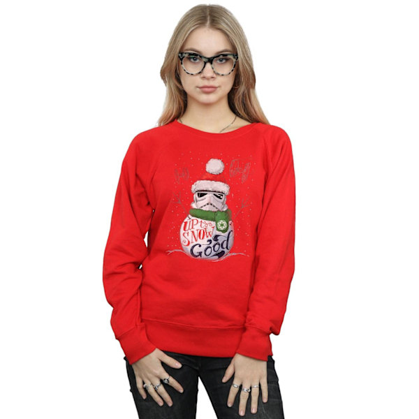 Star Wars Dam/Damer Stormtrooper Up To Snow Good Sweatshirt Red L