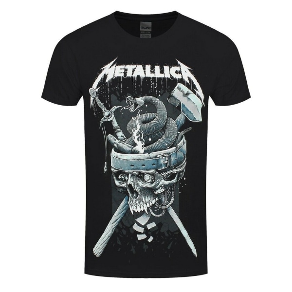 Metallica Unisex Adult History Logo T-shirt S Svart Black S