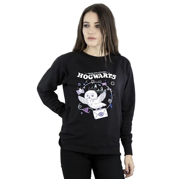 Harry Potter Dam/Kvinna Uggla Brev Från Hogwarts Sweatshirt Black L