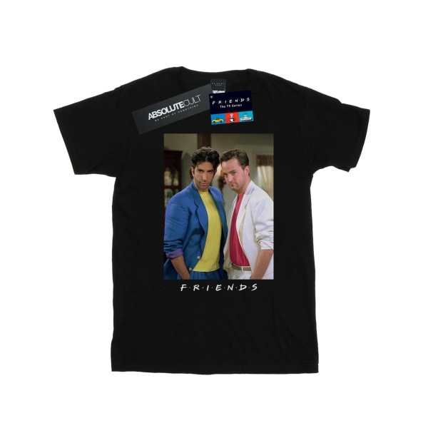 Friends Mens Ross And Chandler College T-shirt XL Svart Black XL