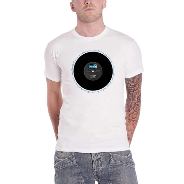 Oasis Unisex Adult Live Forever Single T-Shirt XXL Vit White XXL