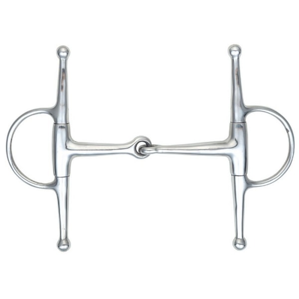 Shires Jointed Horse Eggbutt Snaffle Bits 4.5in Silver Silver 4.5in