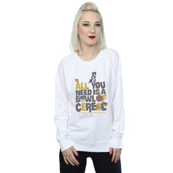 Tom And Jerry Dam/Damer All You Need Is Sweatshirt M Vit White M