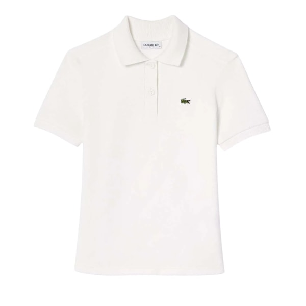 Lacoste Dam/Dam Terrycloth Slim Pikétröja 6 UK Cream Cream 6 UK