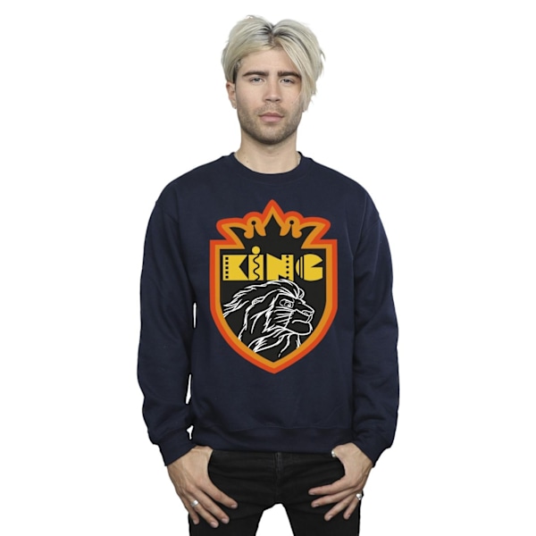 Disney Herr The Lion King Crest Sweatshirt S Marinblå Navy Blue S