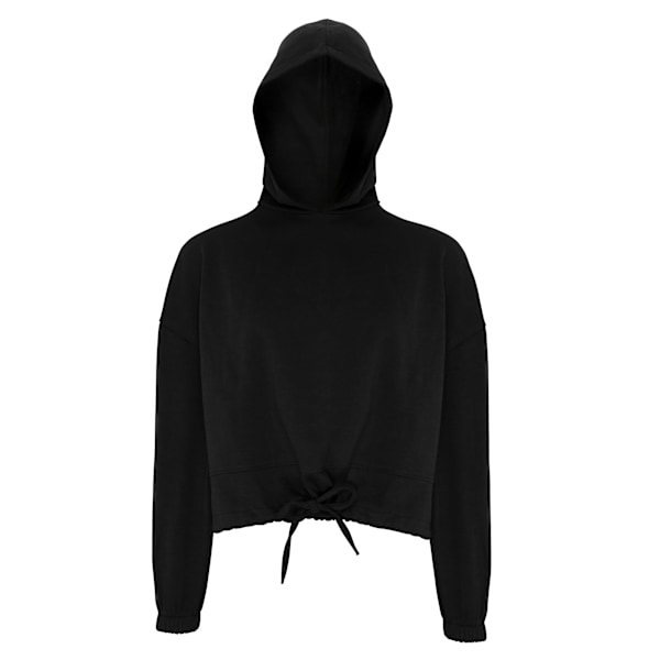 TriDri Dam/Kvinnor Croppad Oversize Hoodie XS Svart Black XS