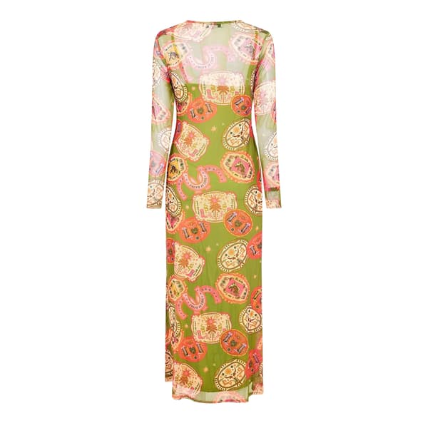 Never Fully Dressed Dam Maxi Klänning 8 UK Oliv Olive 8 UK