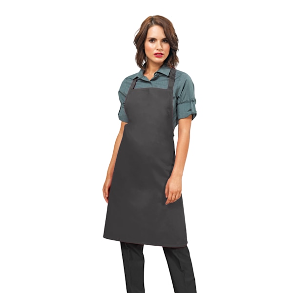 Premier Dam/Kvinnors Slim Förkläde (ingen ficka) / Arbetskläder En Storlek Mörkgrå Dark Grey One Size