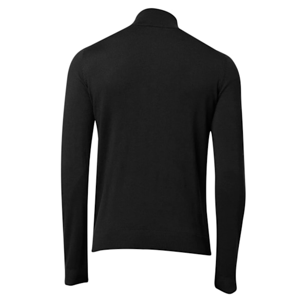 Asquith & Fox Herr Sweatshirt med dragkedja i bomullsblandning XL Svart Black XL