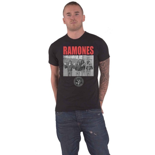 Ramones Unisex Vuxenfotografi T-shirt XXL Svart Black XXL