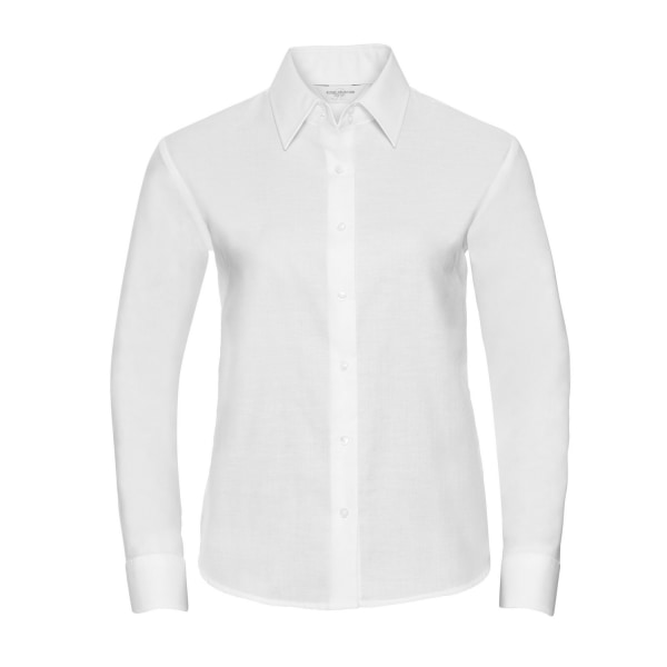 Russell Collection Dam/Damer Oxford Easy-Care Långärmad White L