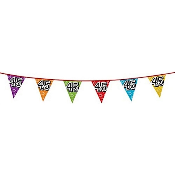 Boland 45-årsdag Vimpel En Storlek Flerfärgad Multicoloured One Size