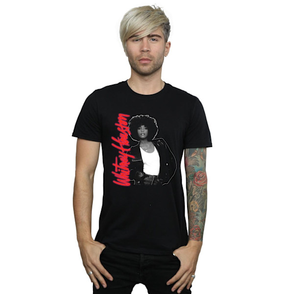 Whitney Houston Mens WHITNEY Pose T-Shirt 5XL Svart Black 5XL