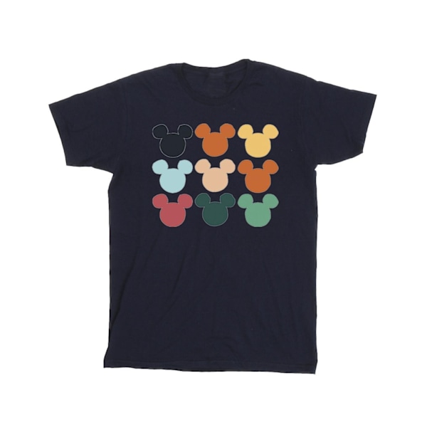 Disney Boys Mickey Mouse Heads Square T-Shirt 5-6 år Marinblå Navy Blue 5-6 Years