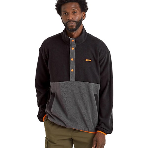 TOG24 Herr Horth Tryckknapp Fleece Topp M Svart Black M