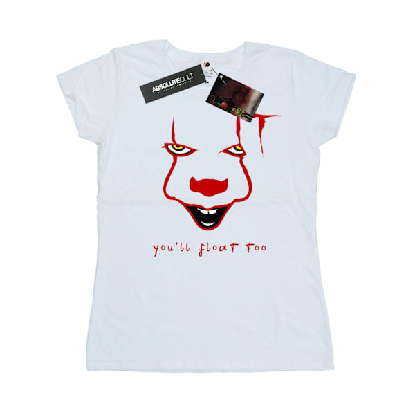 It Dam/Damer Pennywise Float Bomull T-shirt M Vit White M