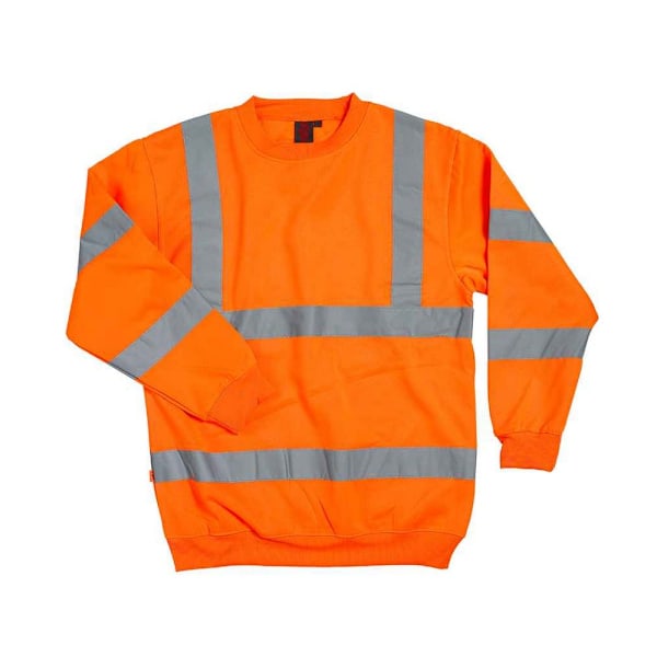 Warrior Herr High-Vis Sweatshirt 3XL Fluorescerande Orange Fluorescent Orange 3XL