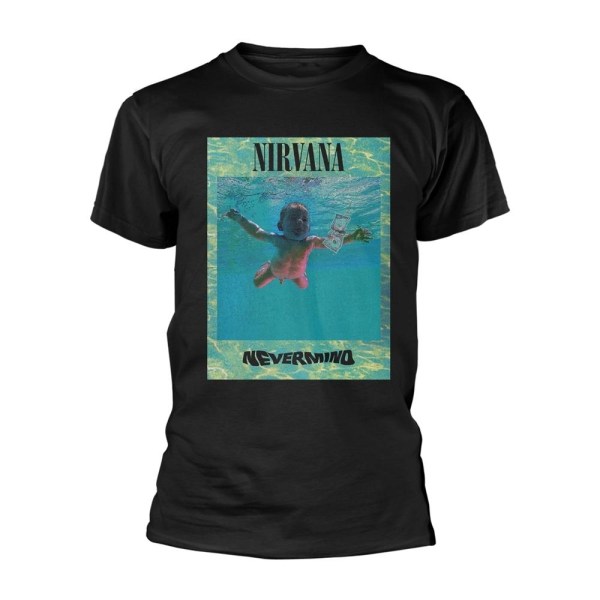 Nirvana Unisex Adult Ripple Overlay T-Shirt XL Svart Black XL