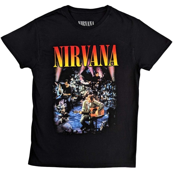 Nirvana unisex Vuxen Unplugged Photo T-shirt L Svart Black L