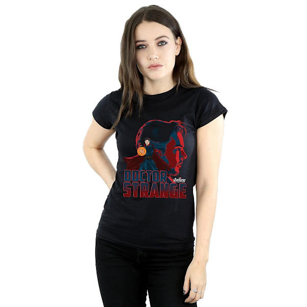 Avengers Infinity War Dam/Kvinnor Doctor Strange Bomull T-shirt Black M