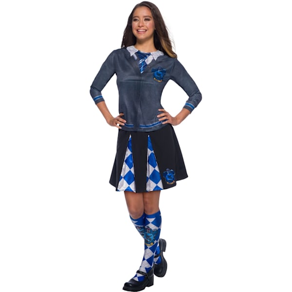 Harry Potter Damkläder/Dam Ravenclaw Kostymtopp L Grå/Blå/Vit Grey/Blue/White L