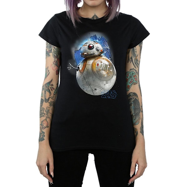 Star Wars: The Last Jedi Dam/Damer BB-8 Borstad Bomull T-shirt Black L